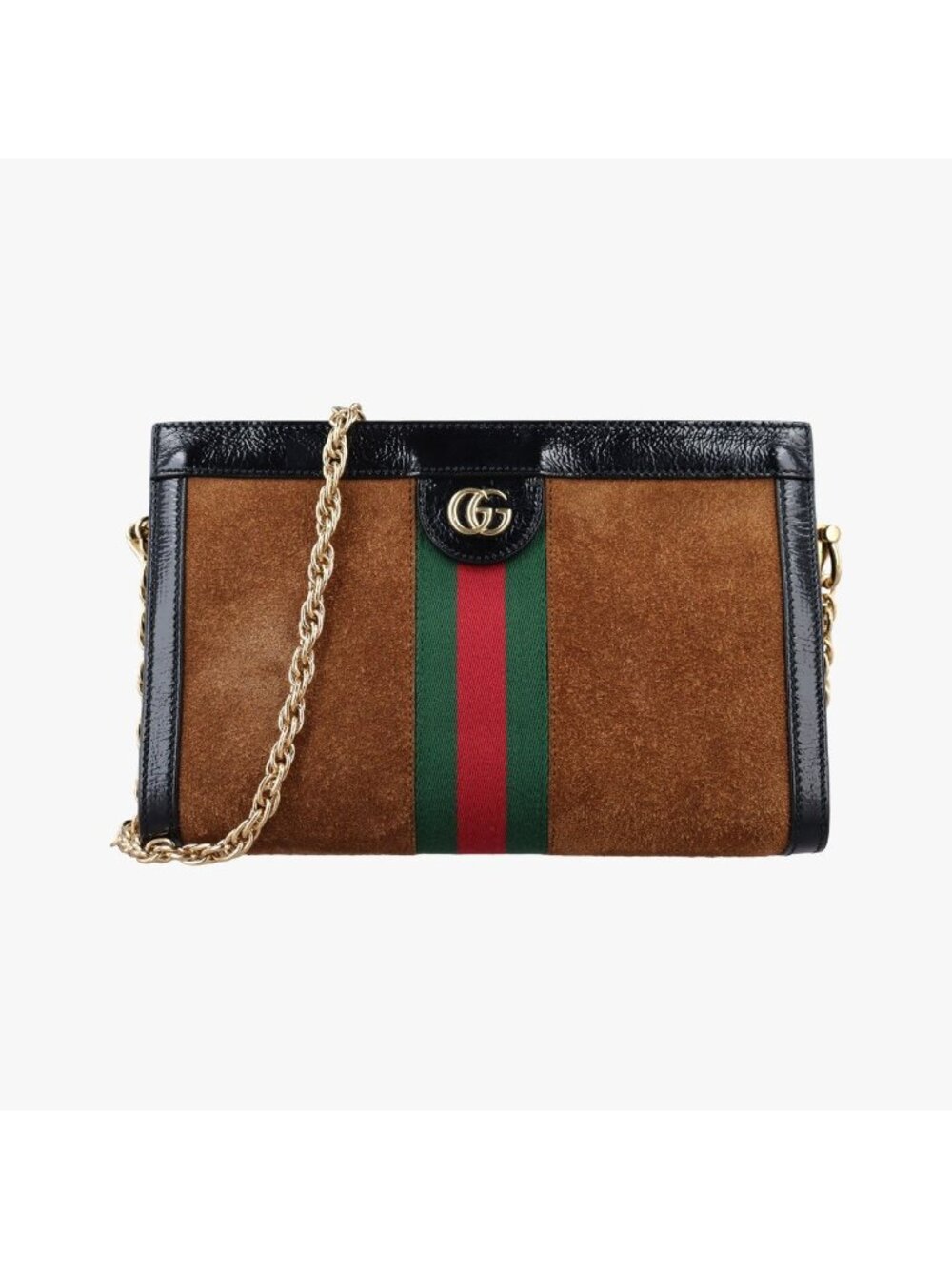 Gucci Ophidia Brown Black Suede Leather